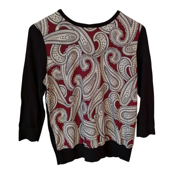 Ann Taylor Tops - Ann Taylor 3/4 Sleeve Paisley Blouse - Size LP Large Petite - Business Casual